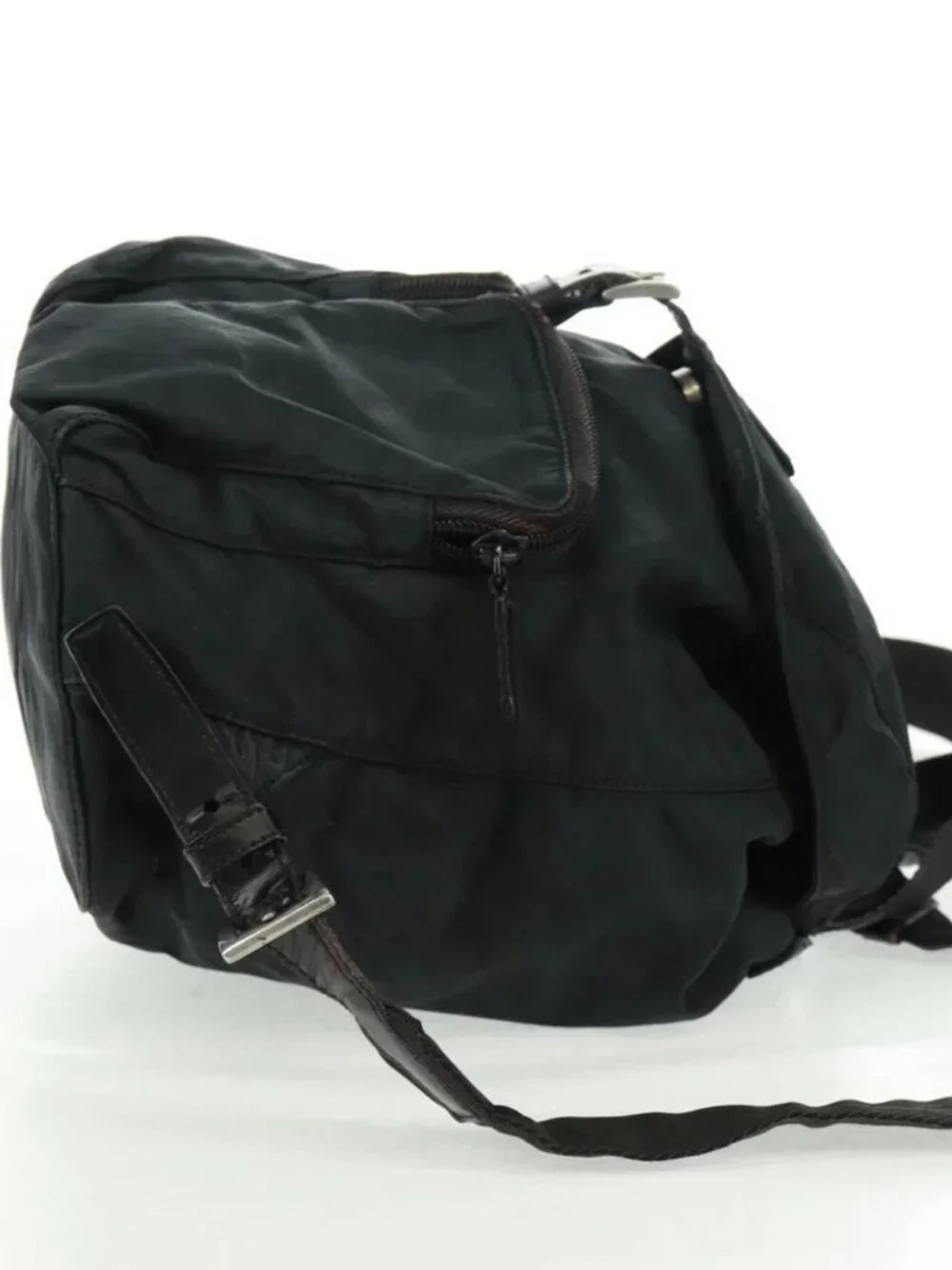 PRADA Backpack Nylon Green Silver